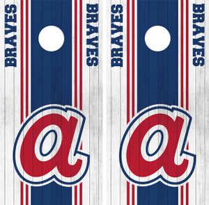 Atlanta Braves Cornhole Wraps / Skins / Decals / Stickers
