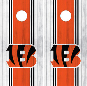 Cincinnati Bengals Cornhole Wraps / Stickers / Skins / Decals Cincinnati Bengals Cornhole Wraps / Stickers / Skins / Decals