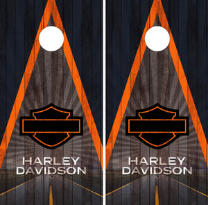 Harley Davidson cornhole wraps / skins / stickers Harley Davidson cornhole wraps / skins / stickers