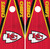 Kansas City Chiefs Red Cornhole Wraps Skins Vinyls Decals Stickers