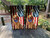 Custom patriotic cornhole boards featuring a Golden Retriever wearing a stars and stripes bandana against an American flag background. Perfect for dog lovers, military families, and Fourth of July celebrations. Custom patriotic cornhole boards featuring a Golden Retriever wearing a stars and stripes bandana against an American flag background. Perfect for dog lovers, military families, and Fourth of July celebrations.