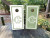 Olive green and ivory wedding cornhole board wraps featuring a refined double-line border and elegant vintage monogram “W” in the center. A minimalist yet timeless design that adds a sophisticated touch to outdoor weddings, garden receptions, and anniversary celebrations.
