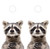 Super cute racoon cornhole wraps / skins / decals/ stickers Super cute racoon cornhole wraps / skins / decals/ stickers