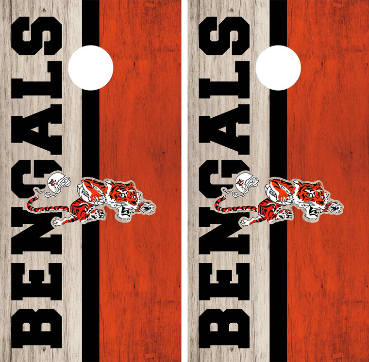 Bengals Cornhole Wraps / Skins / Vinyls / Decals / Stickers
