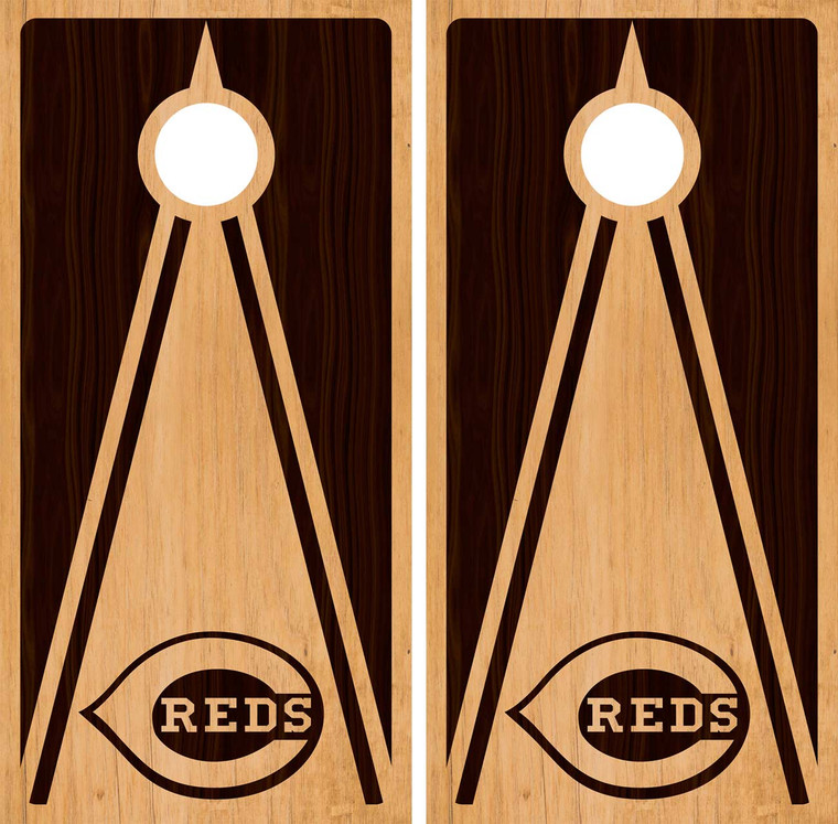 Cincinnati Reds Cornhole Wraps / Stickers / Skins / Decals