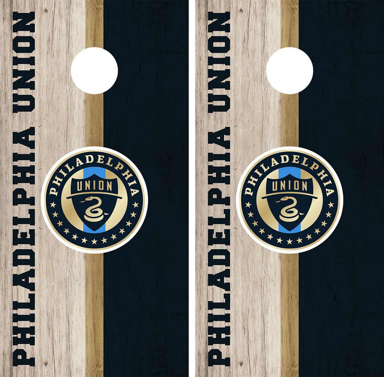 Philadelphia Union Cornhole Wrap / Skins / Decals / Stickers