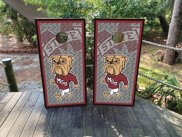 Mississippi State Cornhole Wraps Skins Vinyls Decals Stickers