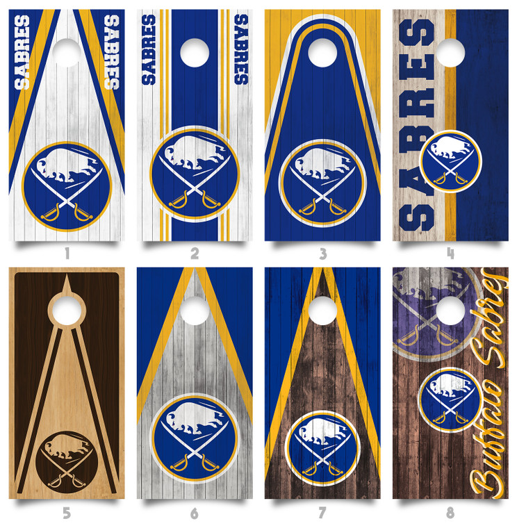 Buffalo Sabres Cornhole Decals / Vinyl / Wraps / Stickers