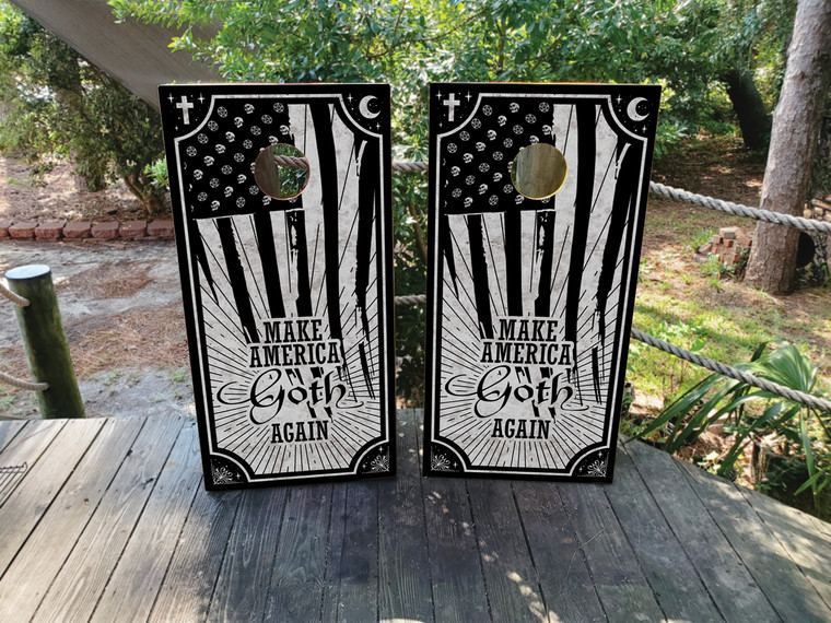 Make America Goth Again Cornhole Boards-  FREE SHIPPING (to lower 48 states)