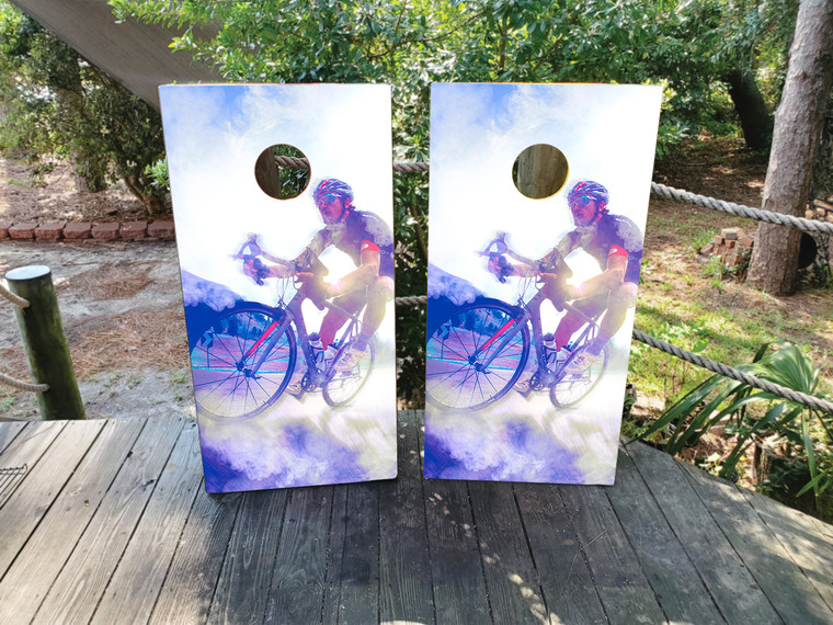 Road Bike Cornhole Wraps / Skins