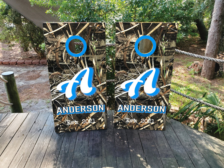 Custom Nature & Camouflage Cornhole Wraps / Skins