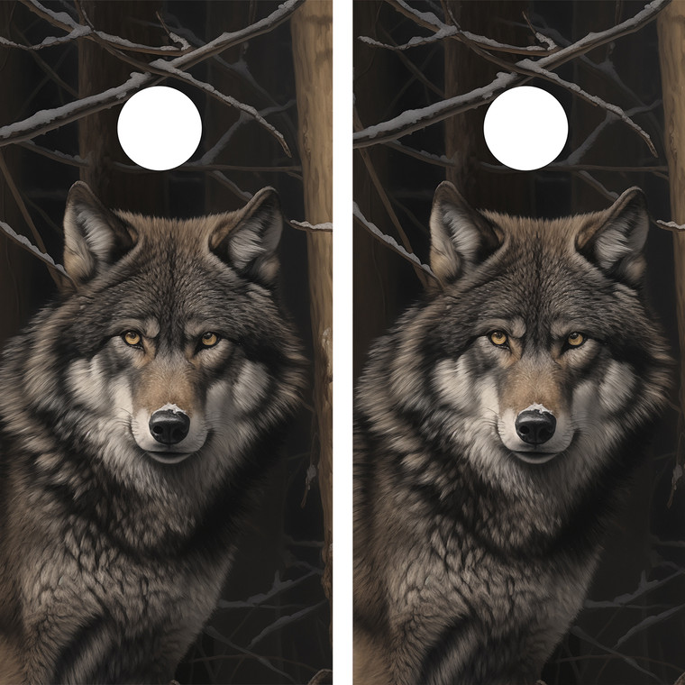 Elevate your cornhole game with the spirit of the wild! Embrace the mystique and strength of wolves with custom designs that showcase these majestic creatures.