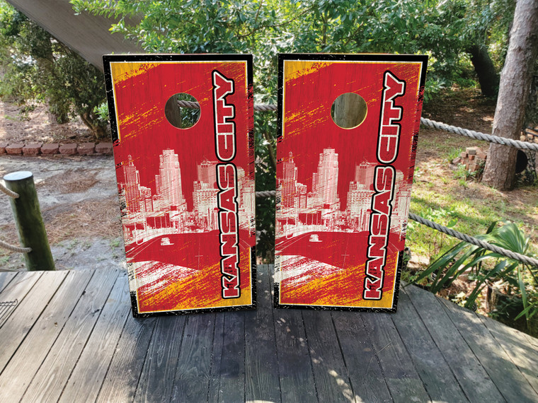 Elevate your cornhole game with a touch of American city flair! Our wraps feature iconic USA city skylines, bringing the energy and charm of major metropolises to your outdoor gaming experience. From the skyline of New York City to the grandeur of Chicago and the picturesque views of San Francisco, our custom designs showcase the beauty of the nation's urban landscapes.