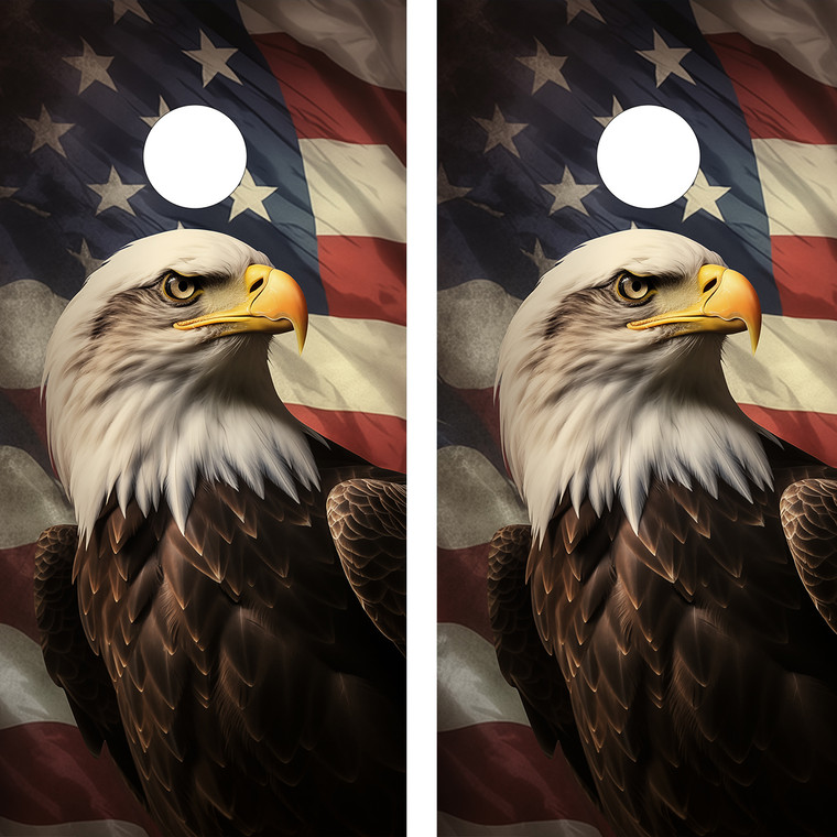 Soar to new heights in your cornhole games with our eagle-themed wraps! Capture the majesty and strength of these magnificent birds with custom designs that showcase the spirit of freedom. Elevate your outdoor gaming experience as these personalized wraps turn your cornhole set into a canvas of avian elegance.