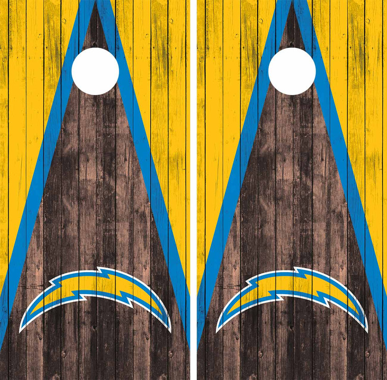 LA, Los Angeles, Chargers Cornhole Wrap / Skins / Decals / Stickers