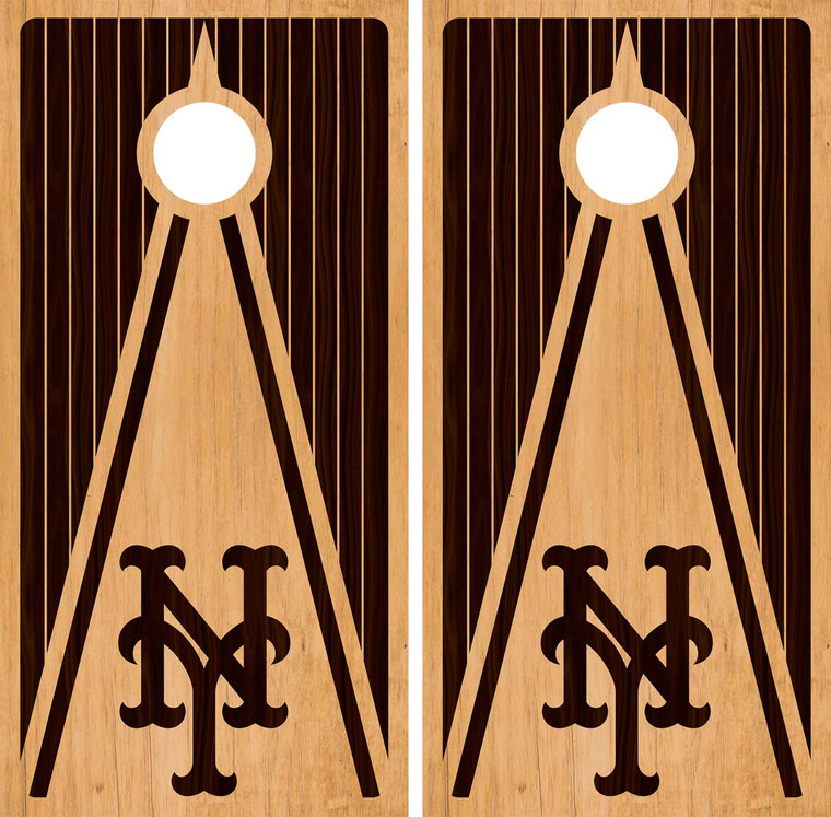 New York Mets Cornhole Wraps, Skins, Decals, Vinyl