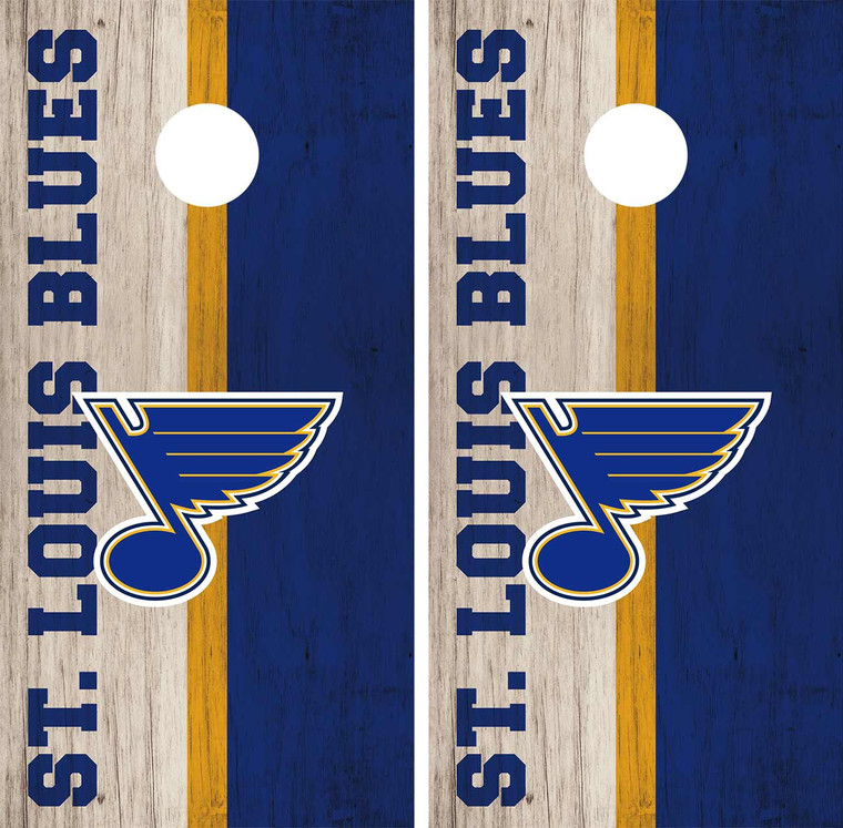 St. Louis Blues Cornhole Wraps, Decals, Stickers, Vinyl