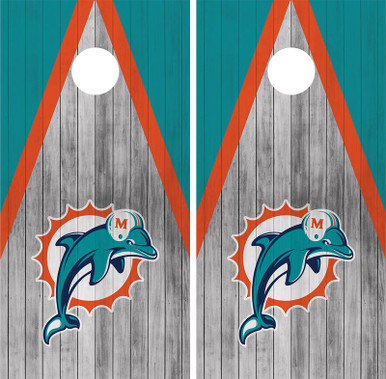 MD7 Miami Dolphins cornhole board or vehicle decal s 