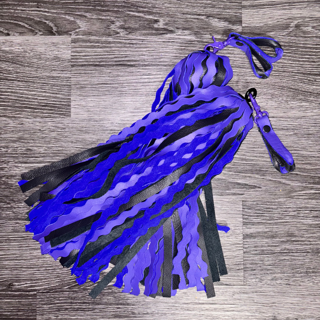 Wavy Purple and Black Florentines 