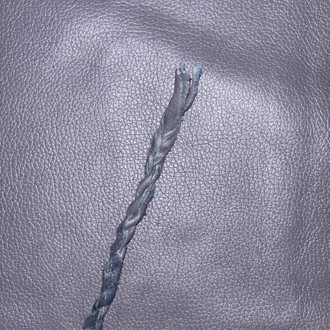 Black Leather Bondage Rope