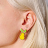 Leafed Pears Stud Earrings