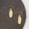 Sarah Richardson Jewelry Oblong River Gold Earrings 