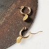 Susan Rifkin Gold Hoop with Coin Earrings by Susan Rifkin 