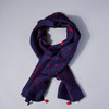  Injiri Silk Scarf- Deep Purple and Fuchsia 