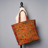  Orange Aisha Large Ghanaian Tote w/ Pouch 