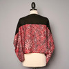  One Of A Kind Shibori Blouse Red Black Floral 