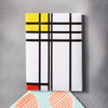 Philadelphia Museum of Art Mondrian Opposition of Lines Red and Yellow Magnet 