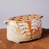 Samantha Bartlett Large Leaf Salt-Fired Flower Brick by Samantha Bartlett 