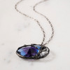 Deep Purple Artisan Glass Necklace by Lulu and Glass