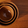 Pin Striped Small Mustard Nesting Bowl by Rider Ceramics
