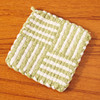 Basket Weave Moss Potholder