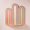 Triple Arch Rainbow Maple Shelf by Holly Jean Studios