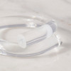 Corey Moranis Clear Thick Rod Bracelet