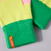 Green/Pink Knit Tricolor Touchscreen Gloves