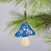 Hand Painted Brass Mushroom Ornament