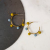 22W Dot Dot Porcelain Hoops