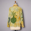 Green Hand Painted Button Down Shirt by Madelyn Snow