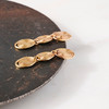 Triple Fingerprint Bronze Earrings by Keta Handmade