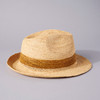 Unisex Crochet Fedora Natural 