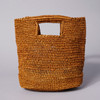 Mini Crochet Straw Basket-style Bag - Tobacco