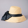 Cara Straw Hat with Black Big Bow