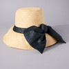 Cara Straw Hat with Black Big Bow