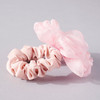 Handmade Big Organza Rose Flower Scrunchie