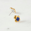 Gold Cloud Hand-Drawn Porcelain Stud Earrings