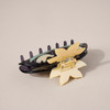 Twin Doves White Lotus Acetate Hair Clip