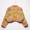 Cropped Kaira Upcycled Quilted Kantha Jacket by Namai